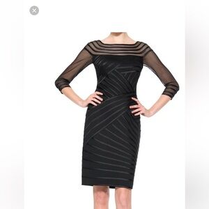Tadashi Shoji Black Long Sleeve Dress